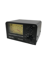 SWR en vermogen meter met grote knoppen en groot kruisnaald display dat is de Delta PSM-1000W