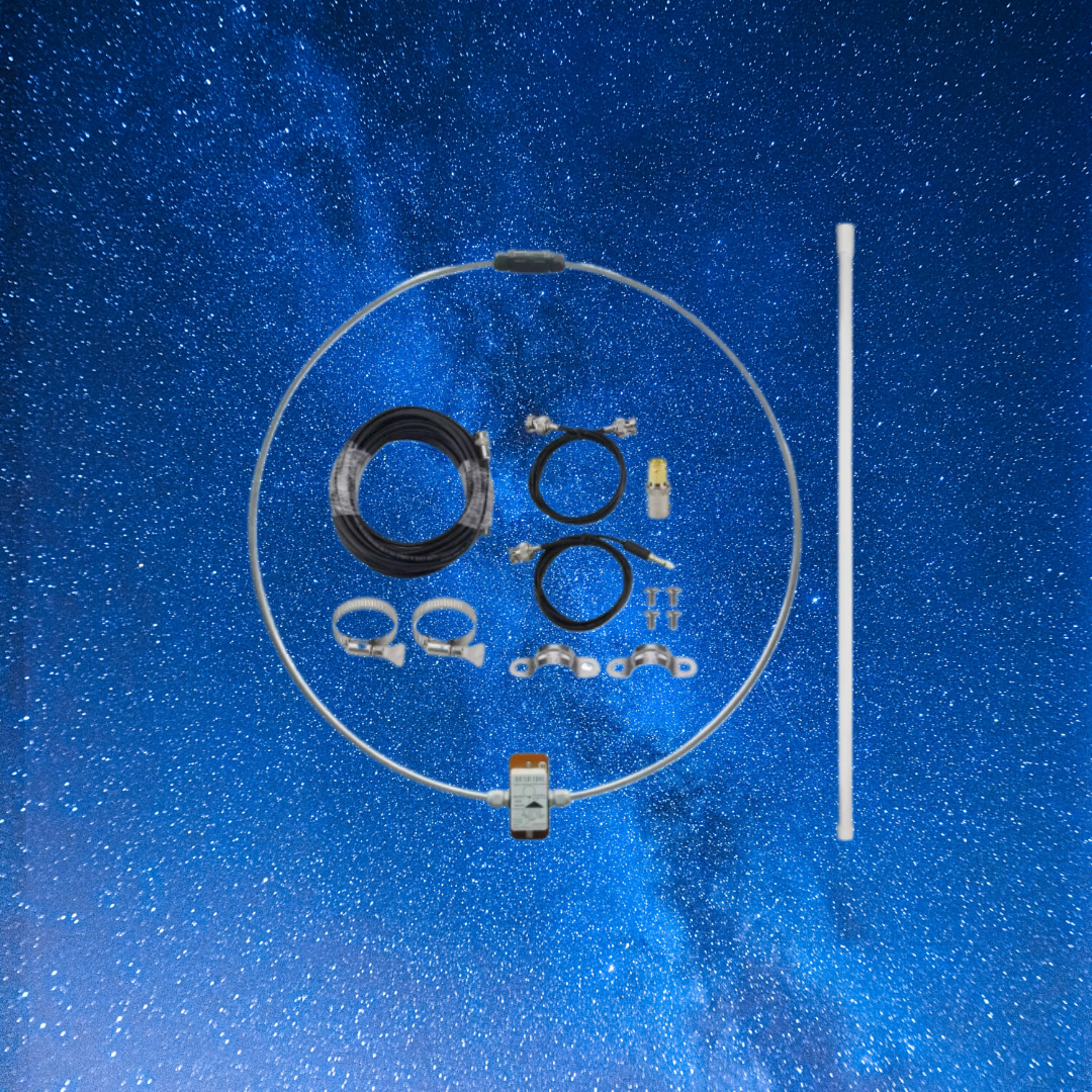 Deshibo WV-601 krachtige en veelzijdige externe loop-antenne voor wereldontvangers met een diameter van 70cm