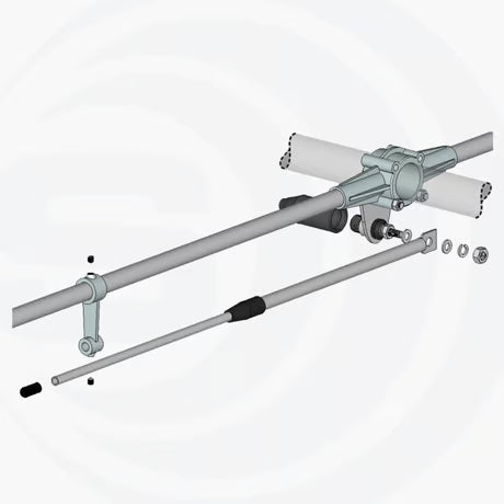 Element detail van de Sirio SY-3 27MHz Yagi antenne