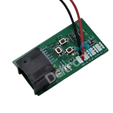 Detailweergave van de PCB module aan de interfaceset voor de Midland 8001 Pro SSB transceiver