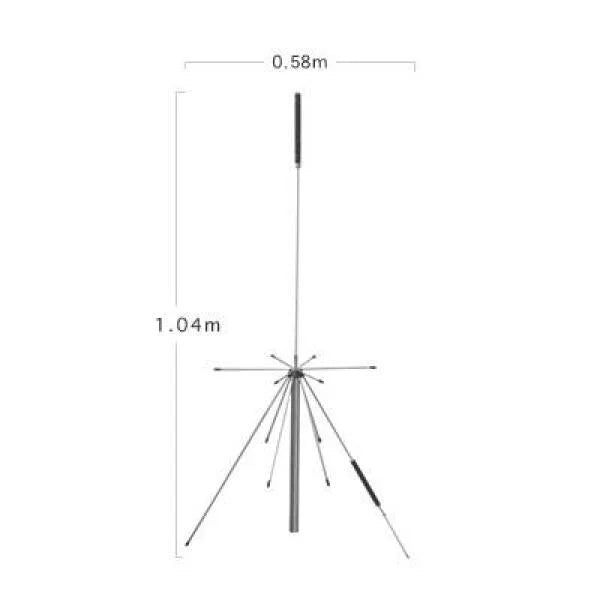 Diamond D-150 UHF/VHF discone antenne 50-1500 MHz