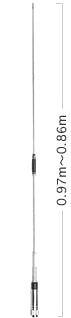 Diamond MC203B mobiele UHF-antenne voor 460-490 MHz
