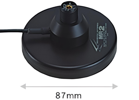Diamond MR-2A magneetvoet 87mm met rubberen bescherming. Diameter 87mm voorzien van UHF-Female mount, wordt geleverd met 3m coaxkabel en voorgemonteerde UHF-Male (PL259) connector