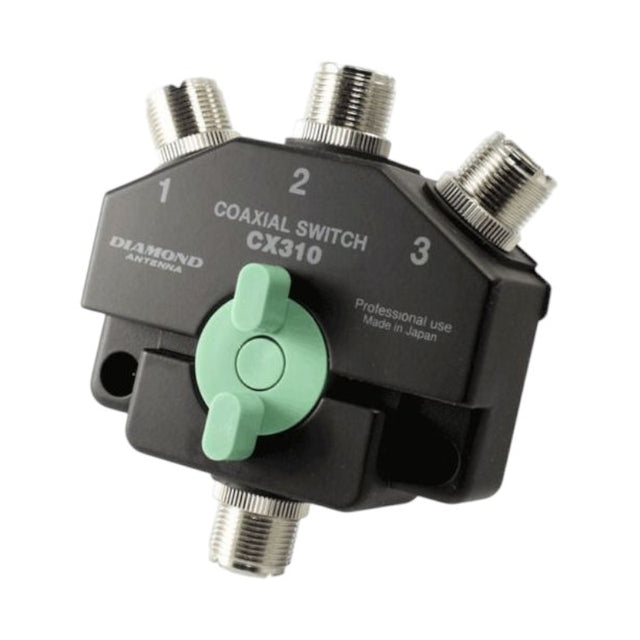 Diamond CX-310N 3-weg antenne switch met drie N-Female aansluitingen