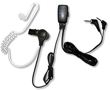 Diamond DEM20K (Type-K) headset voor professioneel gebruik met transparante eartube en PTT knop