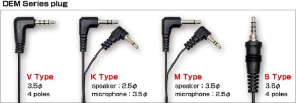 Verschillende aansluitingen uit de Diamond DEM-accessoires serie