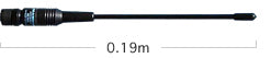 Diamond HC-100B portable VHF antenne met BNC-aansluiting