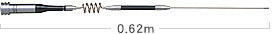 Diamond SG7100R super gainer mobiele UHF/VHF antenne met een UHF-Male (PL-259) aansluiting