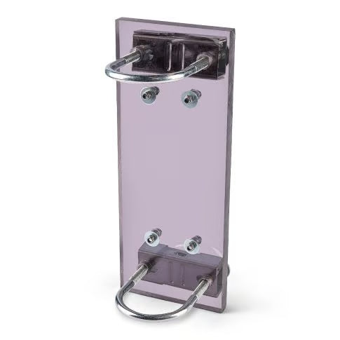 Mastbeugel voor masten en palen tot een diameter van 50mm waarmee je draadantennes en dipoolantennes kunt bevestigen op hoogte