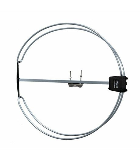 FM-antenne met ingebouwde 4G/5G LTE-filter en de slimme diplexer is probleemloos te combineren met een bestaande DVB-T2 of TV-antenne