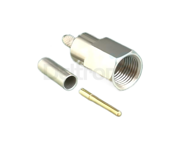 FME-Male connector voor RG174 coaxkabel 