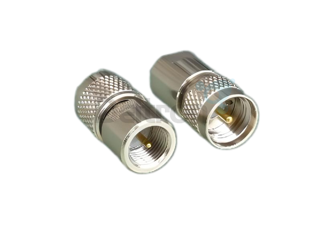 Coaxiale adapter van FME-Male naar Mini-UHF-Male met vergulde pin