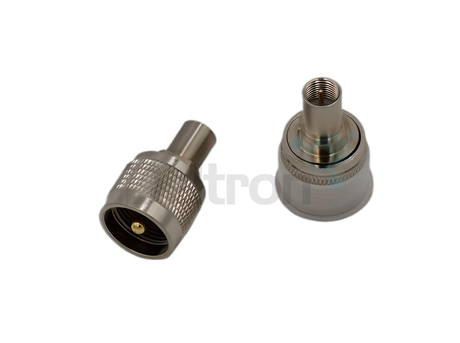 FME-Male naar UHF-Male (PL) rechte  adapter