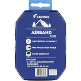 Achterzijde van de Favour H1411 hoofdlamp 100 lumen in verpakking