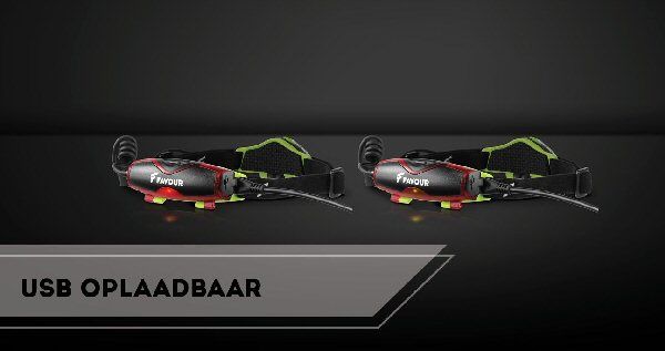 Favour H1017 oplaadbare hoofdlamp met USB-aansluiting