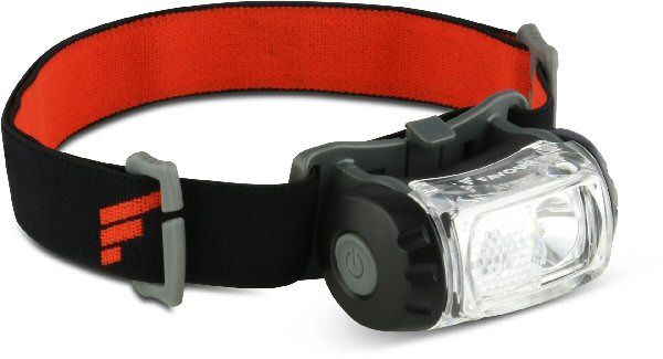 Favour H1117 oplaadbare hoofdlamp met rode en wittte leds en richtbare verstelbare lichtstraal