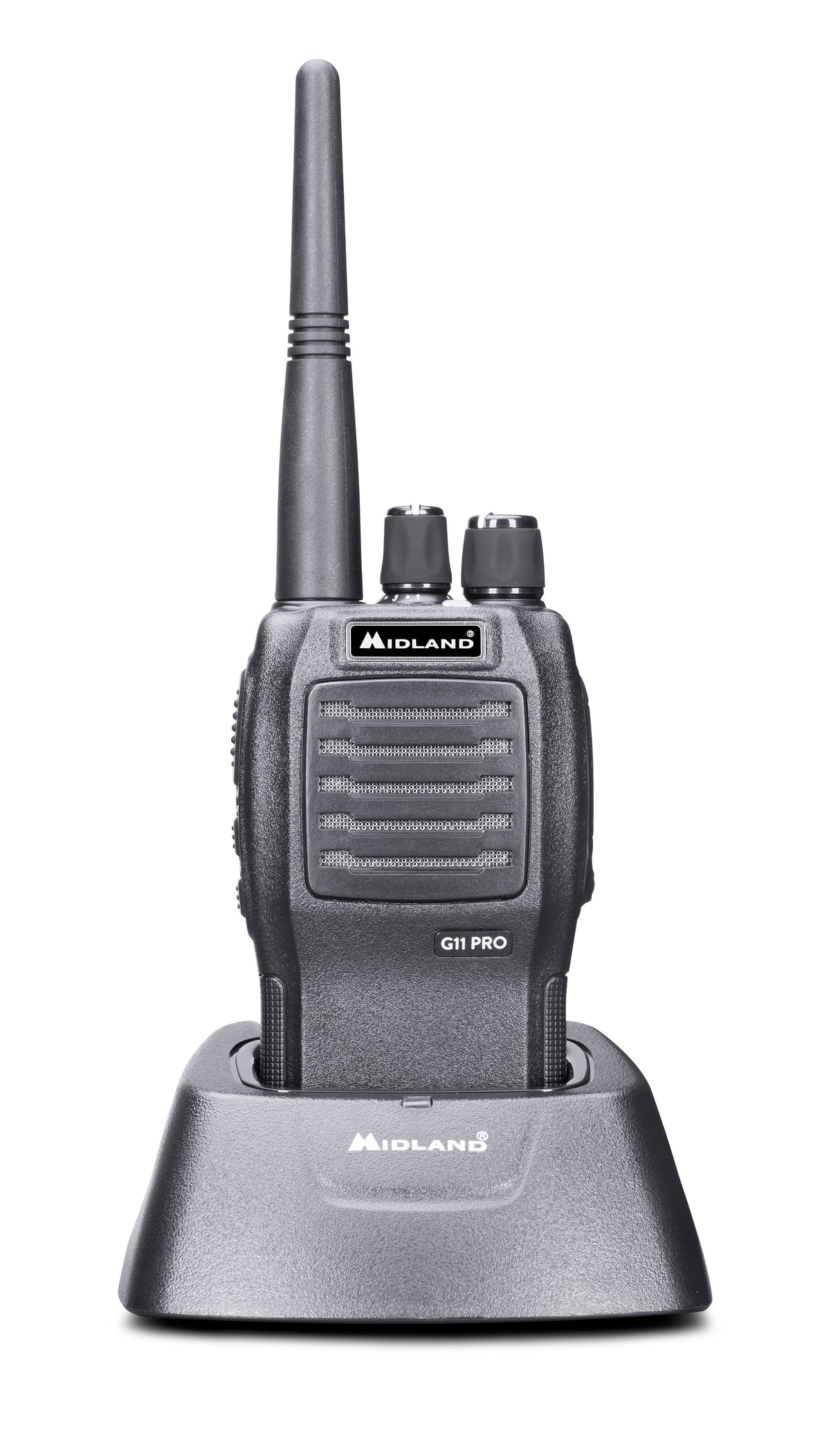 Midland G11 Pro portofoon met riemclip en oplader