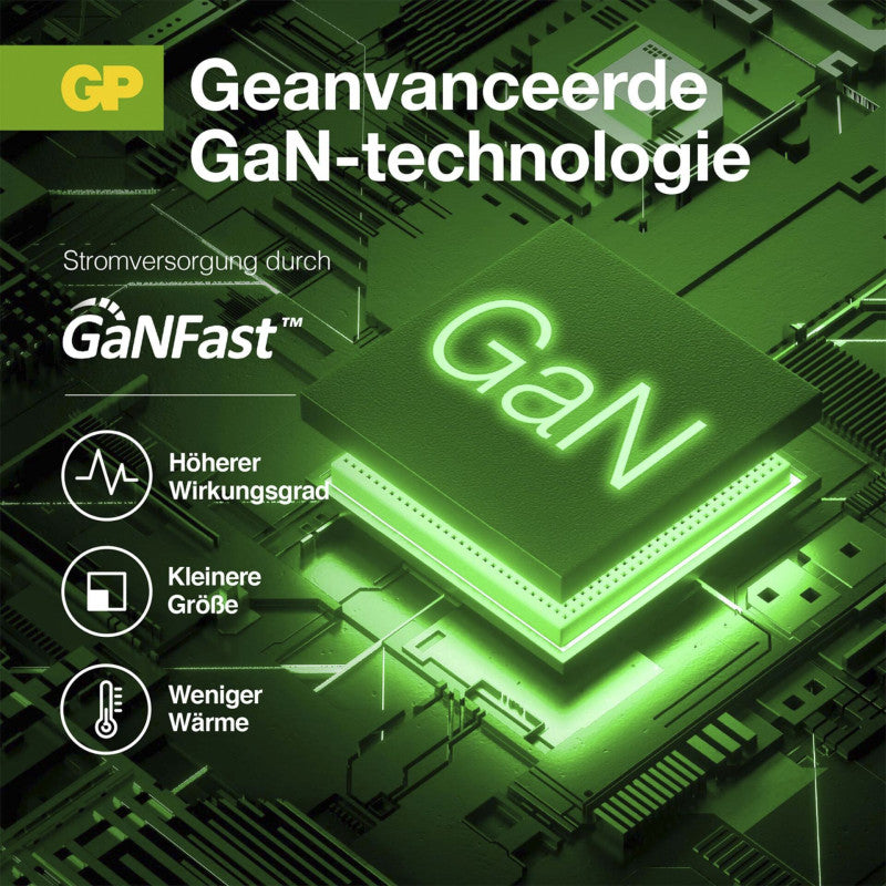 GP GM3A lader met GaN-technologie