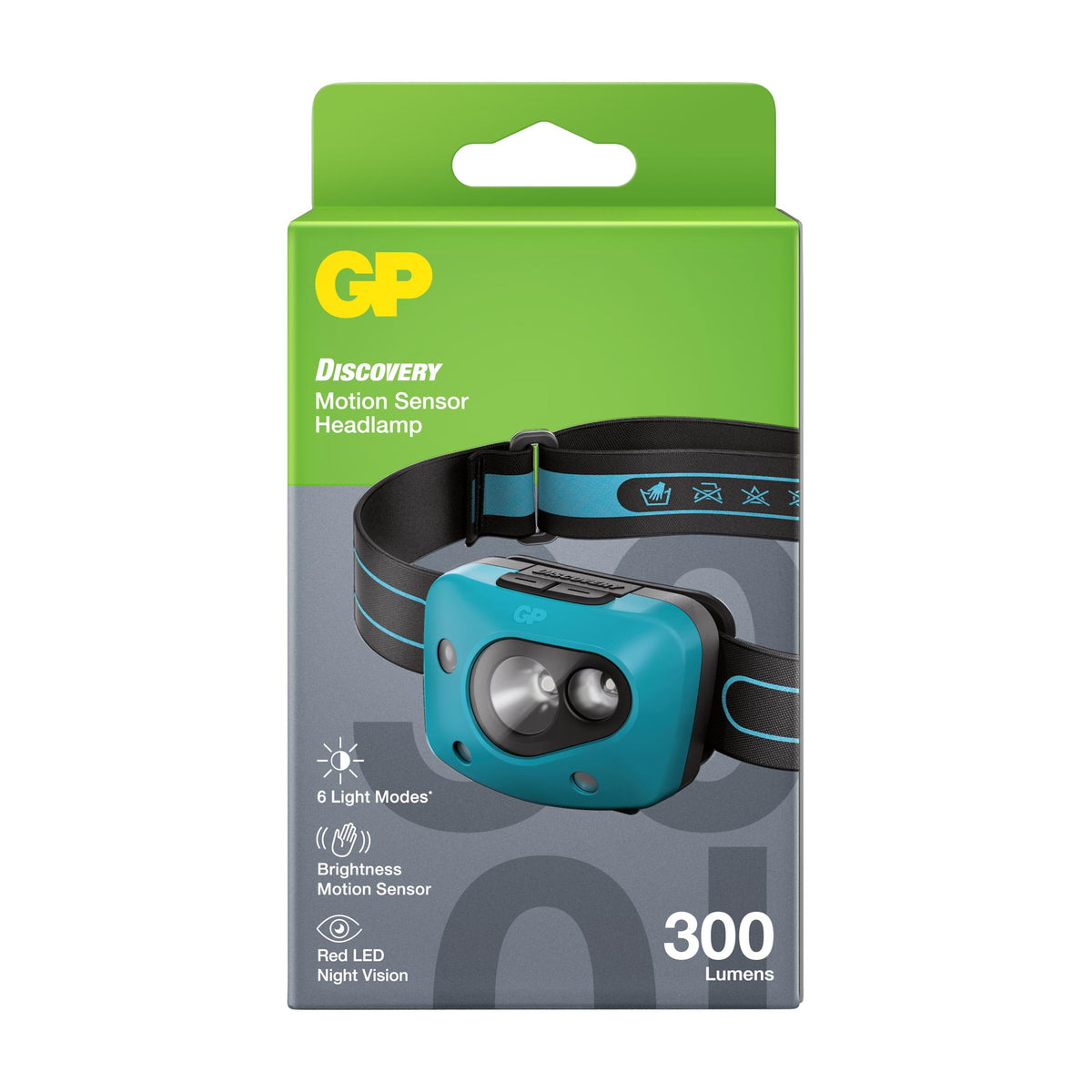 GP CH44 hoofdlamp 300 lumen met bewegingssensor