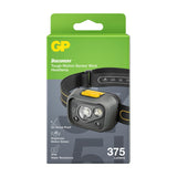 Verpakking van de GP CH54 hoofdlamp 375 lumen met bewegingssensor, instelbare lichtmodi en instelbare hellingshoek