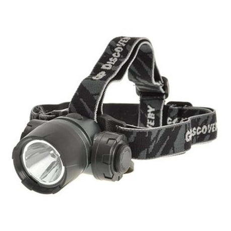 GP discovery richtbare hoofdlamp met richtbare rode en witte ledverlichting aan een verstelbare hoofdband