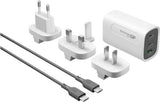 GP GM3A 65W GaN lader met 3 poorten en EU/UK/CN adapters