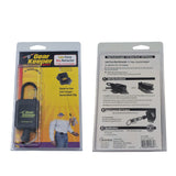 Voorzijde en achterzijde van de verpakking van de Gear Keeper RT4-5860 retractor