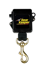 Gear Keeper RT3-5826 retractor met roterende beveiligde riemclip en messing veerhaak
