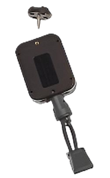 Gear Keeper RT2-4022 retractor met een AC0-0905 lapel microfoon bevestiging. Hittebestendig tot 200 graden Celcius