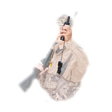 Jager met een Gear Keeper RT4-5272 luxe combo retractor aan zijn lokfluit