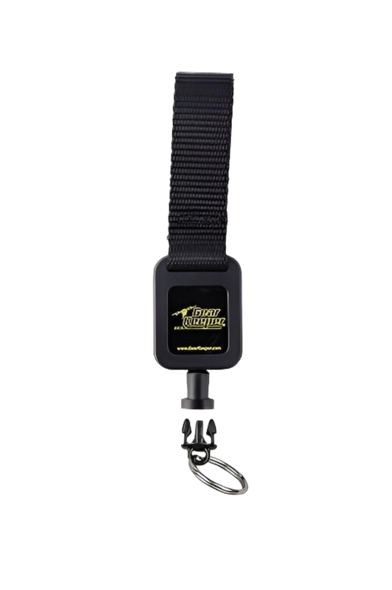 Gear Keeper RT2-5830 retractor met webstrap bevestiging waaraan je handboeien sleutels kunt bevestigen