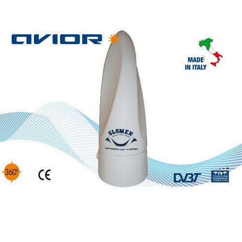 Glomex Avior VT300 ultra compacte TV en FM-radio antenne voor voertuigen en boten