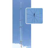 Grazioli MV7 dual band basis antenne voor 40m, 20m, 17m, 15m, 12m, 10m en 6 meter banden  