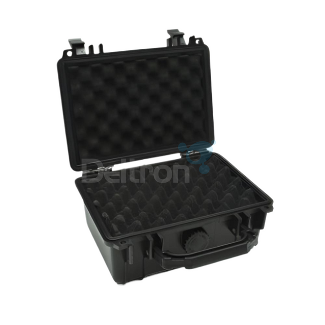 Binnenkant van de HamKing opbergkoffer S voor portofoon, handheld scanner en elektronica