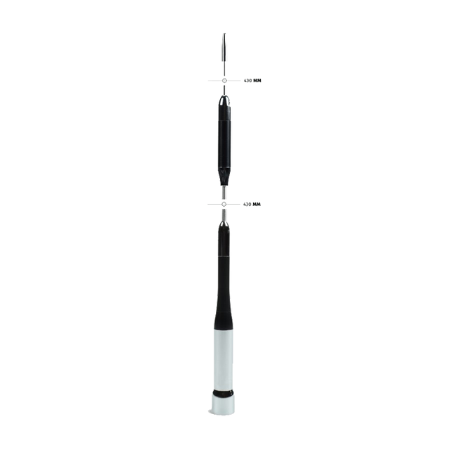 HamKing AZ-510 mobiele antenne voor de 2m en 70cm band (uhf/vhf) voorzien van een UHF-Male aansluiting