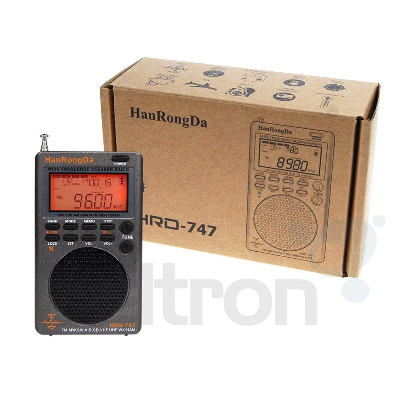 HanRongDa HRD-747 ワイドバンドスキャナラジオ Amazon.com: HRD-747 SSB Shortwave Radio FM MW SW CB AIR VHF UHF