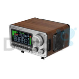 HangRongDa HRD-802 wereldontvanger met houtlook behuizing en metalen frontpaneel 