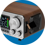 De Hanrongda HRD-802 ondersteund SD-kaarten tot 256 GB waarmee je muziek kunt afspelen