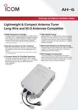 Flyer Icom AH-6 lichtgewicht en compacte antenne tuner voor long wire en 50 ohm antennes