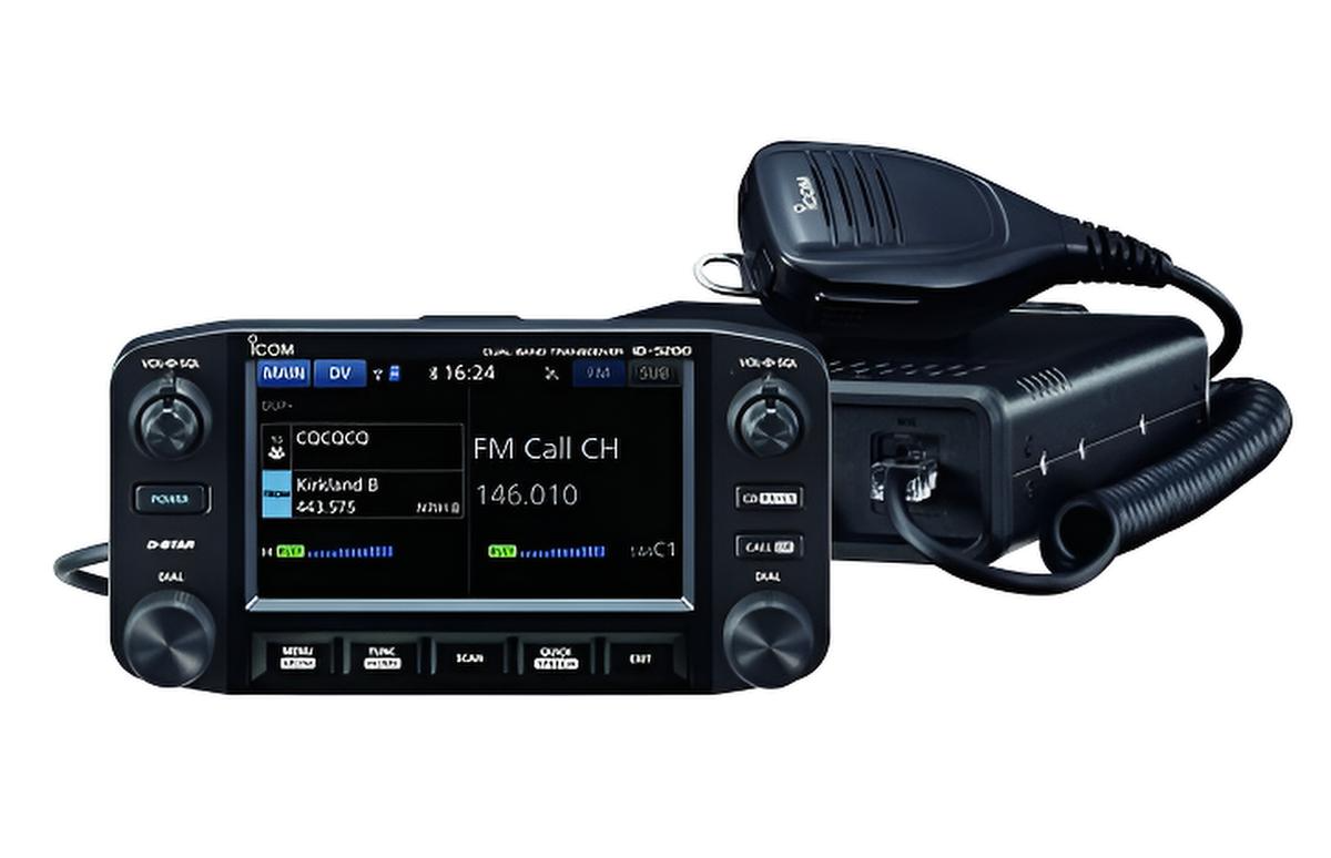 Icom ID-5200 dual-band transceiver D-Star met kleurentouchscreen