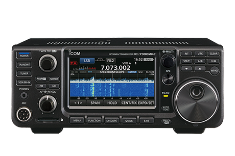 Icom IC-7300MK2 HF 50MHz, 70MHz transceiver met HDMI, USB, CW-decoder en RS-BA1 remote control v2
