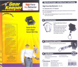 Instructie voor het gebruik van een Gear Keeper RT4-5852 retractor voor sleutels, id-badge en toegangspas