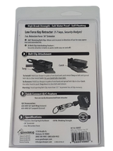 Achterzijde verpakking van de Gear Keeper RT4-5860 met daarop de instructies voor gebruik in het Engels