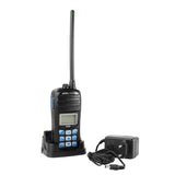 Jopix 515P Marine handheld VHF transceiver met meegeleverde accessoires