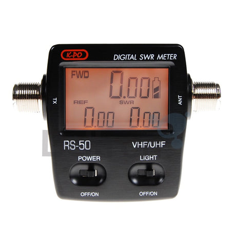 K-PO RS-70 SWR en vermogensmeter met digitaal LCD-display voor HF-frequenties