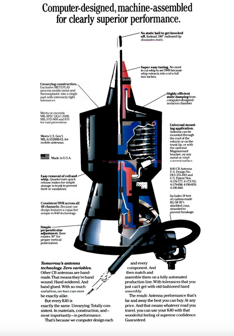 K40 Original uitleg van het designa van binnen en buiten