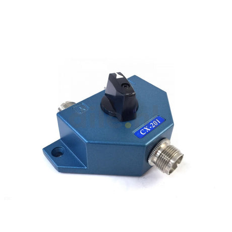 2-weg Antenne switch met N-Female en draaiknop. Voor een bereik tot 600 MHz