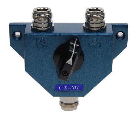 K-PO CX-201-N antenne switch met N-Female aansluitingen met een frequentiebereik tot 600MHz