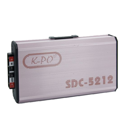 KPO SDC-5212 omvormer die 24V omzet naar 12V met bevestigingsbeugel