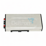 Bovenaanzicht van de K-PO SDC-5220 omvormer 24V naar 12V voor voertuigen en mobiele installaties